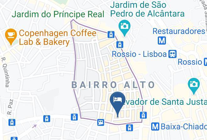 Lisbon - Heart Of Lisbon Bairro Alto Maps