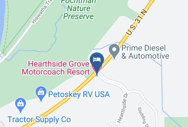 Emmet County - Hearthside Grove Motorcoach Resort Maps