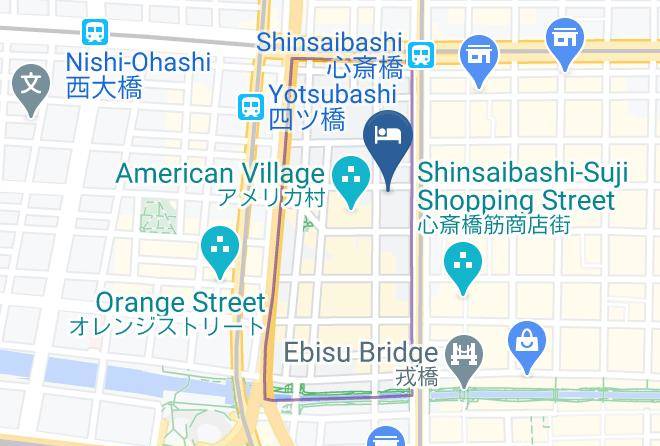 Hearton Hotel Shinsaibashi Map