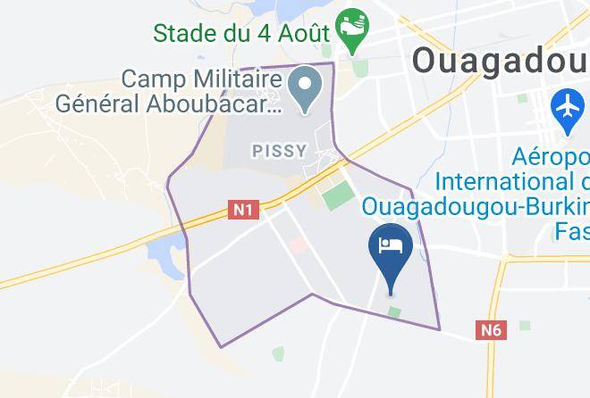 Kadiogo - Hebergement La Paix Maps