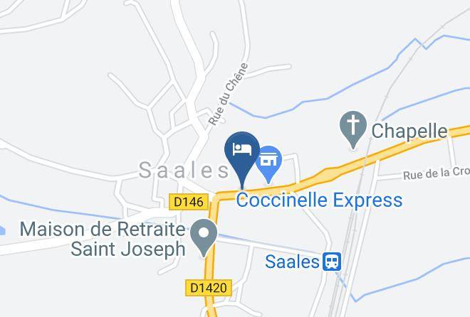 Bas Rhin - Hebergement Le Sequoia A Saales Maps