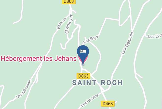 Hautes Alpes - Hebergement Les Jehans Maps
