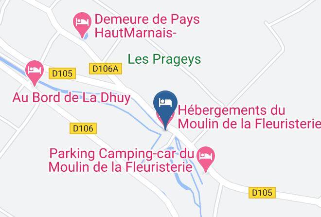 Haute Marne - Hebergements Du Moulin De La Fleuristerie Maps