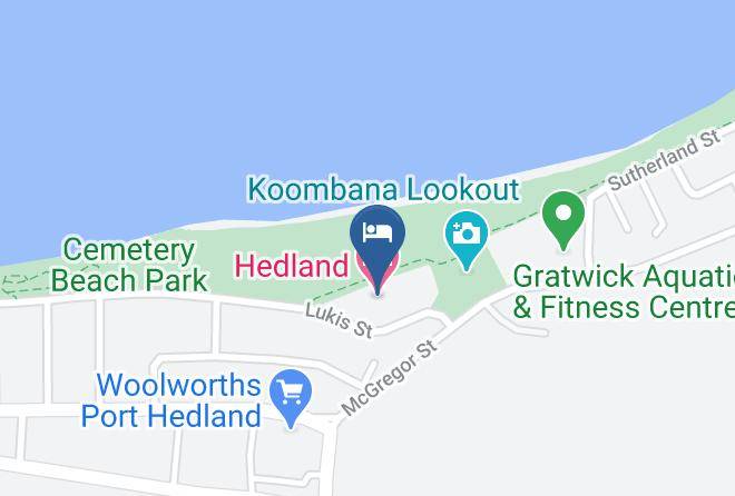 Hedland Hotel Map