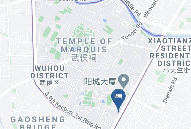 Chengdu - Hedongli Hotel Maps