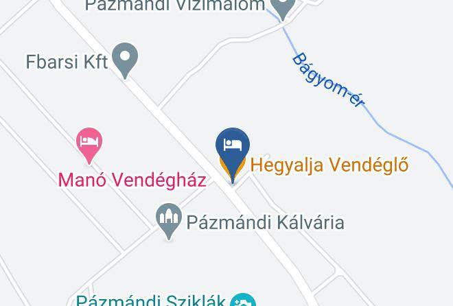 Pazmand - Hegyalja Vendeglo Maps