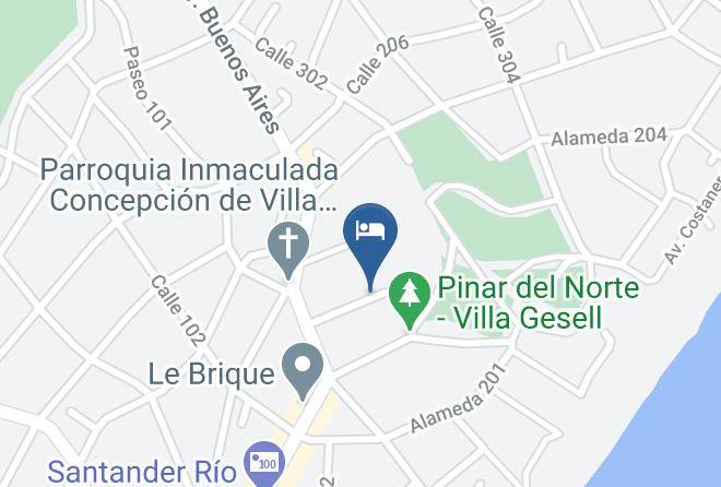 Villa Gesell - Helen Del Mar Maps