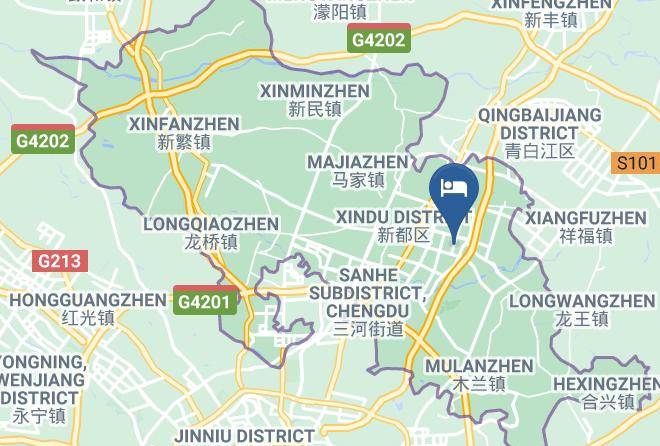 Chengdu - Helen Hotel Chengdu Xindu Branch Maps