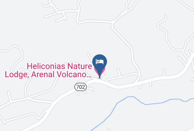 Heliconias Nature Lodge Arenal Volcano Costa Rica Map