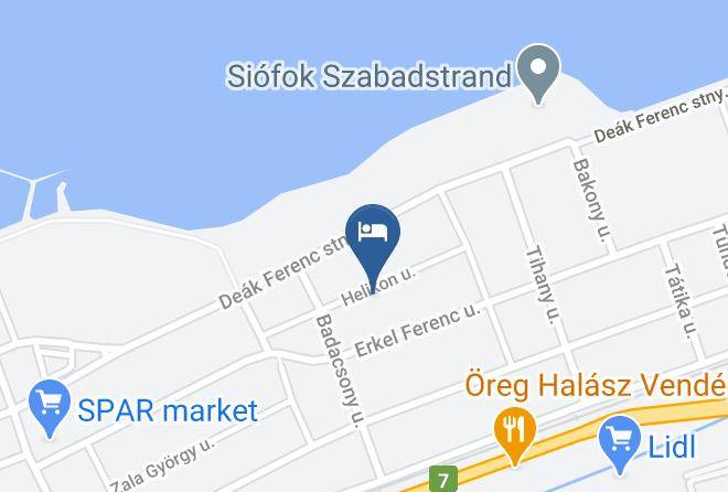 Siofok - Helikon Panzio Maps