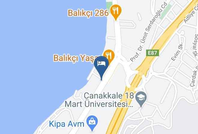 Canakkale - Hellepont Hotel Maps