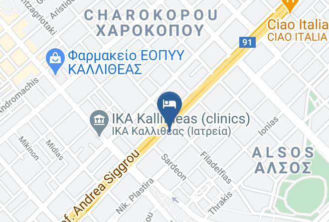 South Athens - Hellinis Hotel Maps