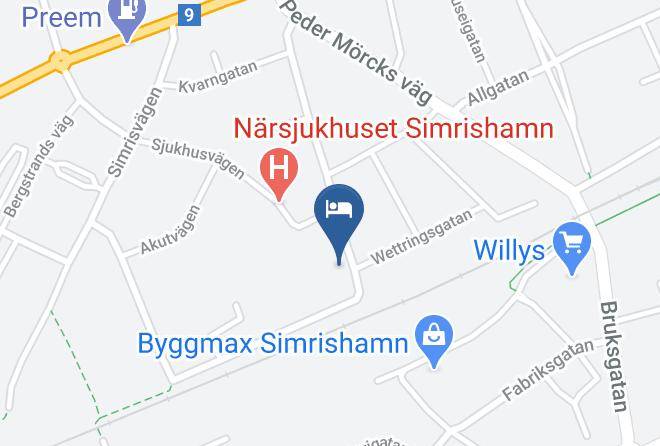 Simrishamn - Hemmet Simrishamns Vandrarhem Och B&b Maps