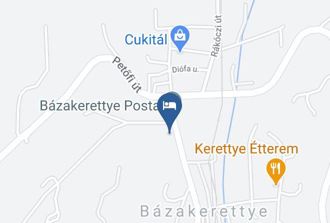 Bazakerettye - Hencz Vendeghaz Maps