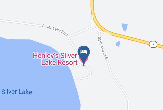 Henley's Silver Lake Resort Harita - Washington - Pierce