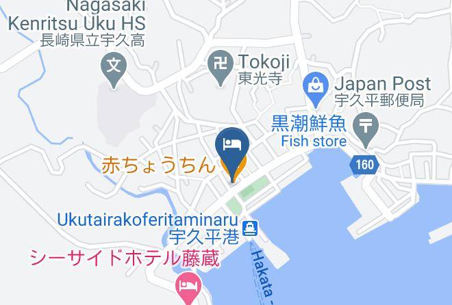 Sasebo City - Henn Na Cafe Freelounge Maps