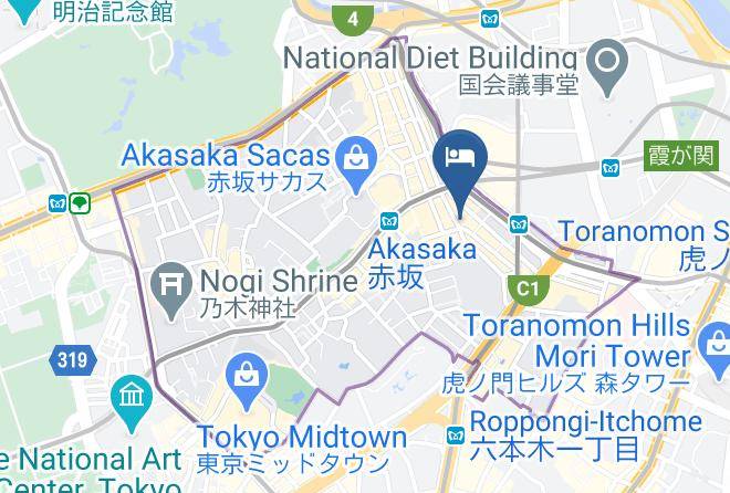 Minato Ward - Henn Na Hotel Tokyo Akasaka Maps