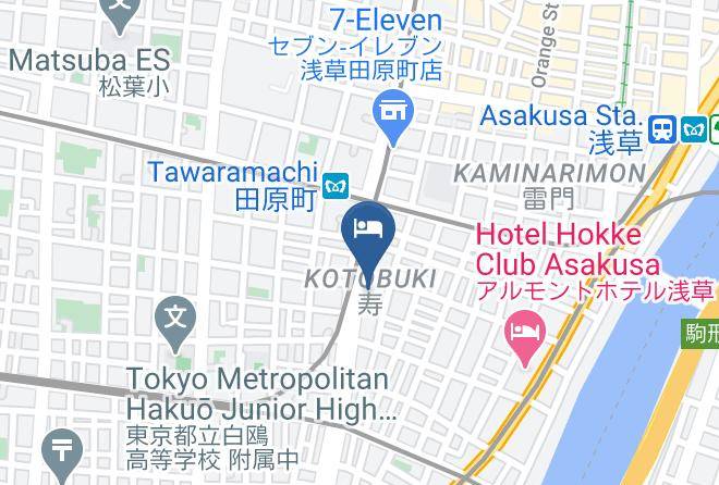 Taito Ward - Henn Na Hotel Tokyo Asakusa Tawaramachi Maps