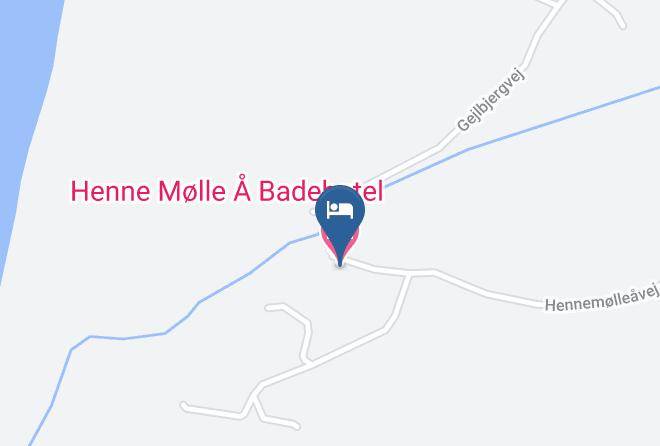 Henne - Henne Molle A Badehotel Maps