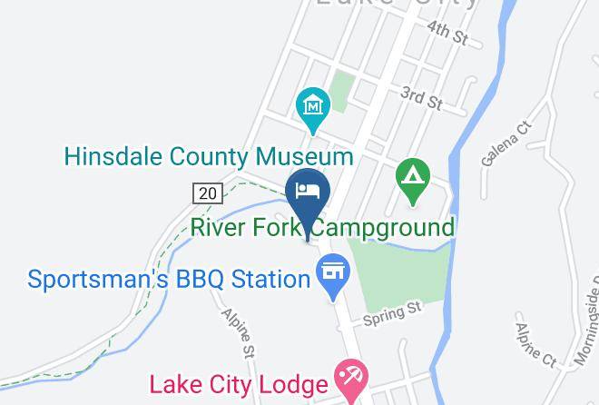 Hinsdale - Henson Creek Rv Park Maps