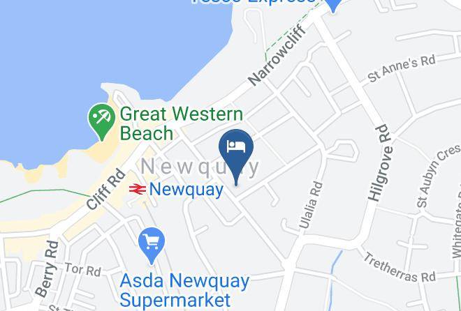 Cornwall - Hepworth Newquay Cornwall Bed And Breakfast Maps