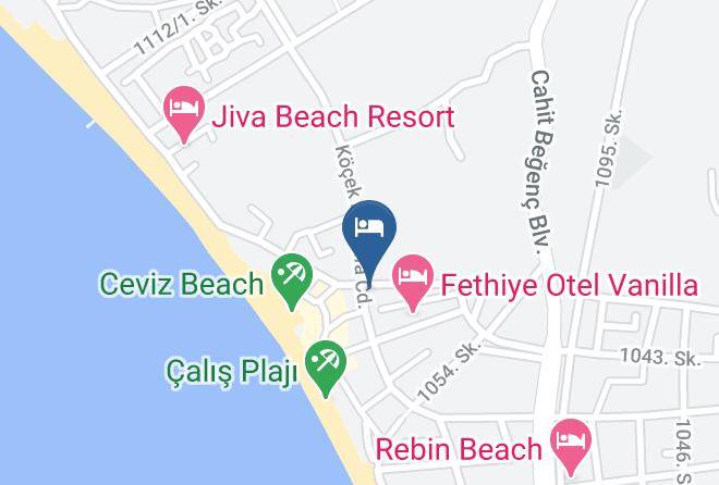 Fethiye - Hera Beach Hotel Fethiye Maps