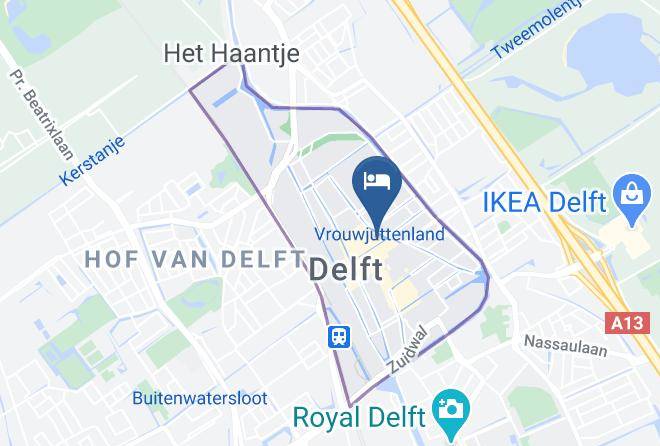 Delft - Herberg De Vliegende Vos Maps