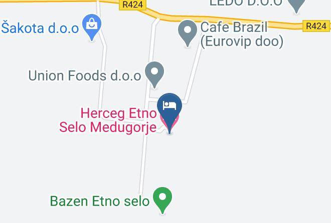 Hercegovacko Neretvanski - Herceg Etno Selo Medugorje Maps