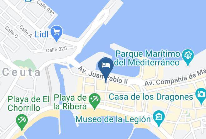 Ceuta - Hercules Boutique Hotel Ceuta Maps