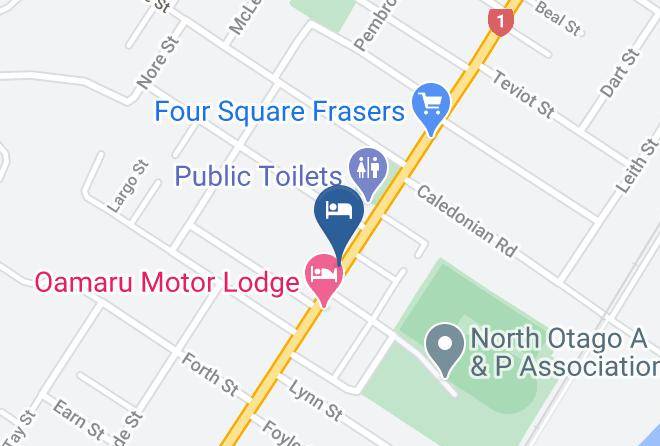 Waitaki Otago - Heritage Court Motor Lodge Maps