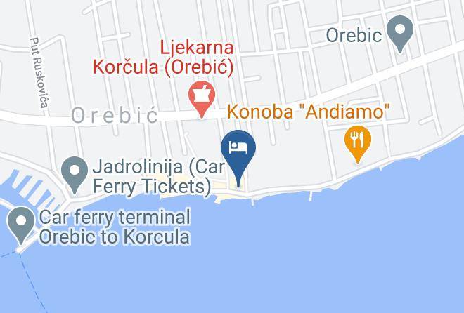 Orebic - Heritage Hotel Adriatic Adults Only Maps