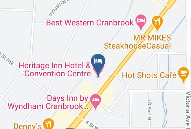 East Kootenay - Heritage Inn Hotel & Convention Centre Cranbrook Maps