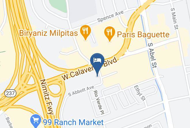Santa Clara - Heritage Inn Milpitas Maps