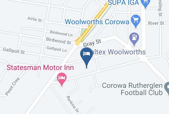 Heritage Motor Inn Corowa Map