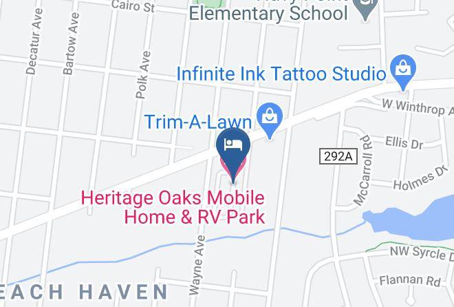 Escambia - Heritage Oaks Mobile Home & R V Park Maps