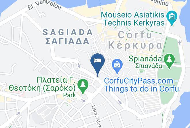Kerkira - Hermes Hotel Maps