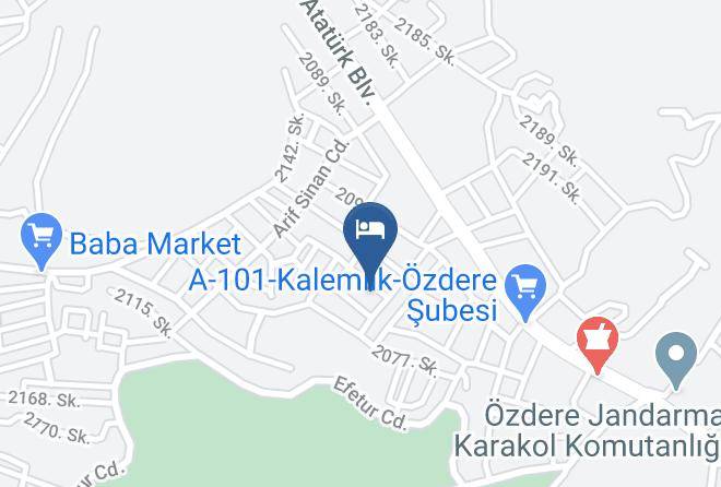Menderes - Hermes Otel Ozdere Maps