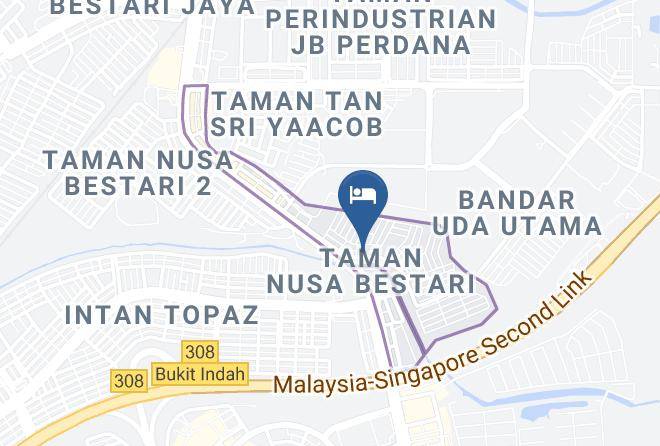 Johor Bahru - Hermess Hotel Johor Maps