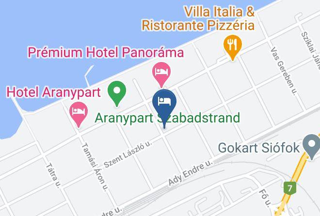 Siofok - Hermina Panzio Hotel Es Etterem Szallas Restaurant Balaton Siofok Maps