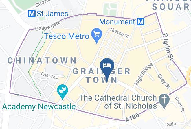 Newcastle Upon Tyne - Heroes Hotel Maps