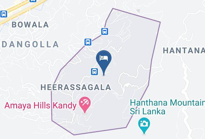 Kandy - Heslaa Hills Holiday Bungalow Maps