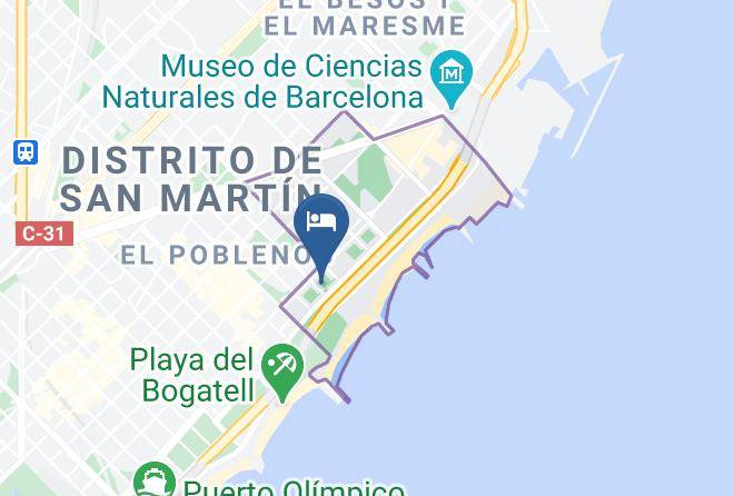 Barcelona - Hesperia Barcelona Del Mar Maps