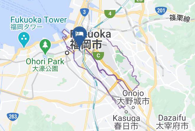 Fukuoka City Hakata Ward - Hesperia Hotel Hakata Maps