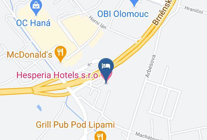 Olomouc - Hesperia Hotels Ltd Maps