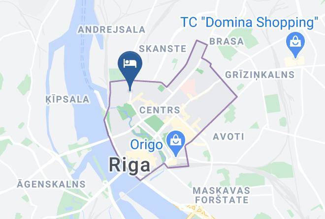 Riga - Hestia Hotel Jugend Maps