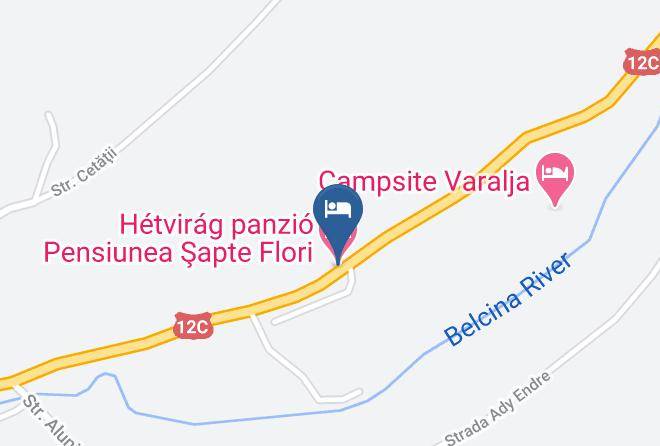 Gheorgheni - Hetvirag Panzio Pensiunea Apte Flori Maps