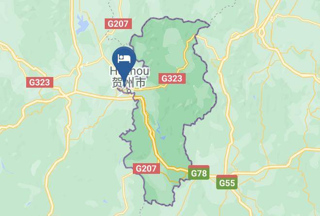 Hezhou - Hexing Hotel Maps