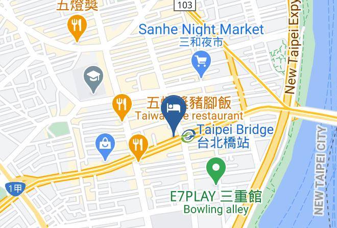 Sanchong District - Hey Bear Capsule Hotel Maps