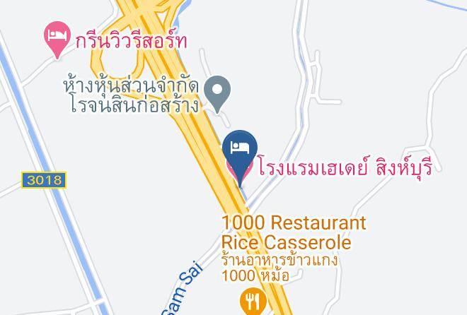 Heyday Hotel Singburi Map