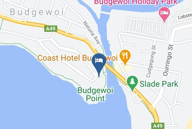 Central Coast - Hibiscus Lakeside Motel Maps